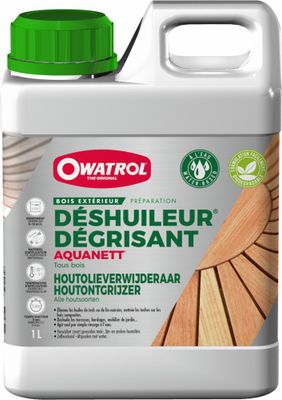Déshuileur et dégrisant tous bois 1 l AQUANETT - OWATROL