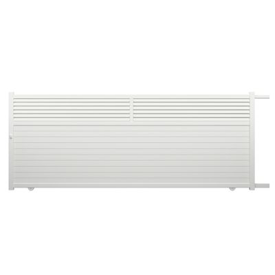 Portail coulissant aluminium JASMIN l.4,10 x H.1,634 m blanc livraison directe à domicile GARDEN GATE