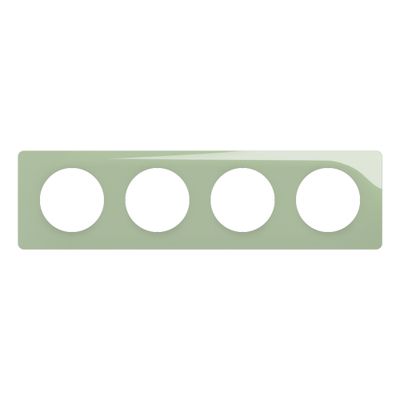 Plaque de finition 4 postes Vert céladon - Céliane LEGRAND