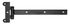 Penture festonnée 300 mm noir ALBERTS