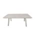 Table de jardin fixe PIEDRA aluminium pierre sintérisée gris rectangulaire 180x90 cm