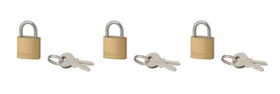 Cadenas à clé largeur 20 mm par 3 THIRARD