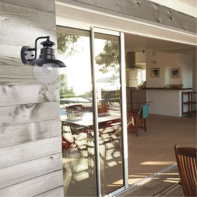 Applique extérieur E27 Almeria noir IP44 60W - COREP