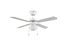 Ventilateur de plafond avec lumière E27 à tirette Blanc/bois Ø106cm - Hammerfest REALITY