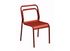 Chaise de jardin empilable Eos aluminium rouge  PROLOISIRS Livraison à domicile incluse