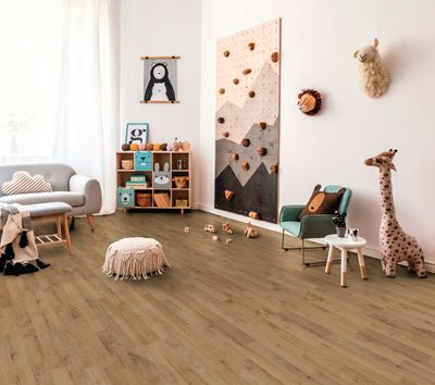 Sol stratifié décor chêne d'AUTOMNE ép 7 mm 19,3 x 137,6 cm AC3 paquet de 2,39 m² KRONOTEX