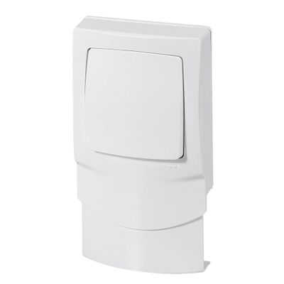 Interrupteur va-et-vient pour moulure 12,5mm Blanc - Les apparents LEGRAND