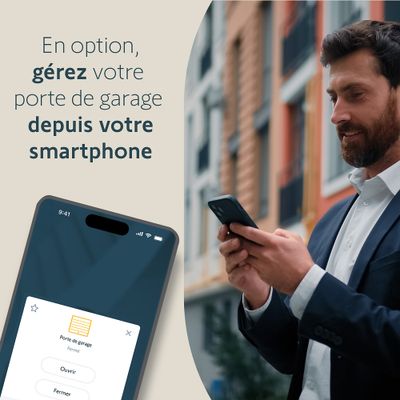 Motorisation pour porte de garage SERENIA IO 1100 - SOMFY