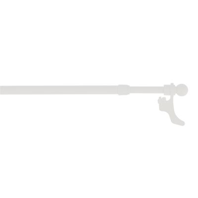 Tringle de vitrage extensible en métal de 40 à 65 cm diam 9 mm Finition Blanc - MOBOIS