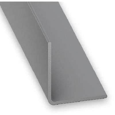 CORNIERE PVC GRIS ALU 15X15MM 2M CQFD