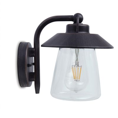 Applique extérieur E27 Cate noir IP44 60W - COREP