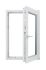 Fenêtre PVC blanc 1 vantail oscillo-battant tirant droit H.75 x l. 60 cm CLOSY