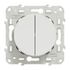 Interrupteur va-et-vient et bouton poussoir blanc - Odace 2011 SCHNEIDER ELECTRIC