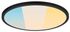 Plafonnier salle de bains LED Atria Shine Ø 40cm noir IP44 2800 lumens blanc variable CCT - PAULMANN