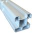 Poteau de clôture PVC blanc H 2,40 m - 80 x 80 mm - MOREY