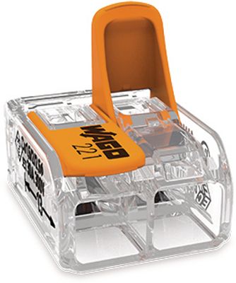 Bornes automatiques 2 entrées en 6 mm² S221 par 3 WAGO