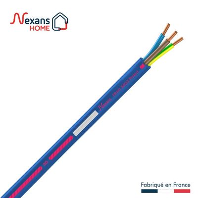 Câble électrique FR-N1 X6G3 3G1,5 mm² sans halogène pour sécurité incendie 50 m - NEXANS