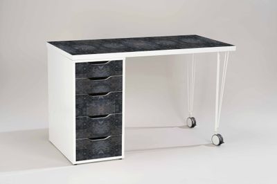 Adhésif décoratif industriel rouille bleu 1,5 x 0,45 m VENILIA