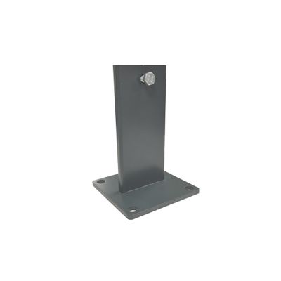 Platine acier gris pour poteau EvoluH 21 - 105 x 105 x 150 mm - DEBARGE