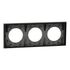 Plaque de finition 3 postes Odace 2025 gris basalte - SCHNEIDER ELECTRIC