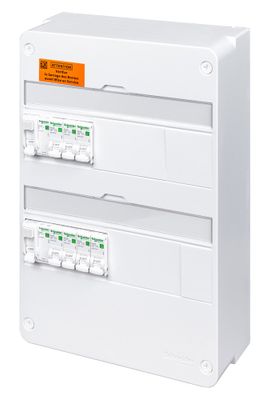 Tableau électrique pré-équipé Resi9 XP 2 rangées pour logement T1 à T3 - SCHNEIDER ELECTRIC