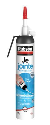 Mastic Silicone Bain & Cuisine Pure Transparent 200 ml RUBSON