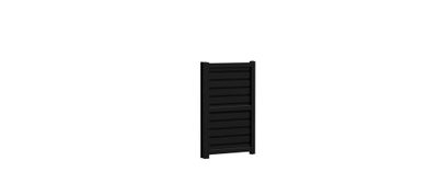 Portillon battant aluminium ALIZEE l.1,00 x H.1,71 m gris  - PREFALU