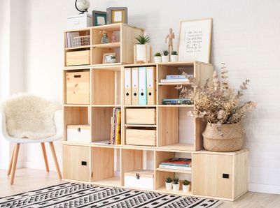 Colonne 4 cubes 140 x 36 x 33 cm