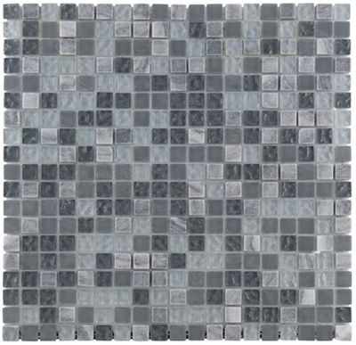 Mosaïque murale intérieur/extérieur noir MALLA LAGOS 30 x 30 cm vendu à l'unité DISTRIMAT