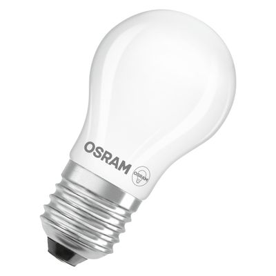 Ampoule LED sphérique E27 dépolie 4 W = 470 lumens blanc chaud OSRAM