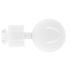 Embout déco boule en métal diam 28 mm Finition Blanc brillant par 2 - MOBOIS