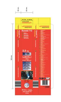 Lot de 135 électrodes 350 mm diamètre 2.5mm