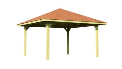 Tonnelle -  651 - 360 x 120 cm - bardeaux de toit inclus Livraison gratuite domicile - WEKA