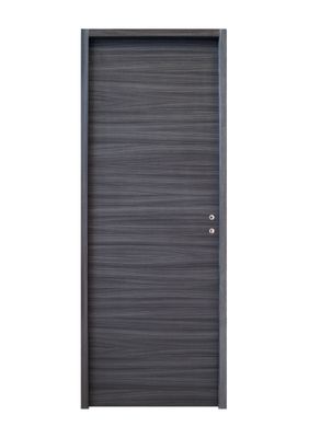 Bloc-porte postformé H.204 x l.83 cm décor mélaminé EBENE poussant gauche - SMIS