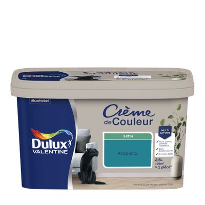 Peinture Crème de Couleur Acapulco satin 2,5 L - DULUX VALENTINE