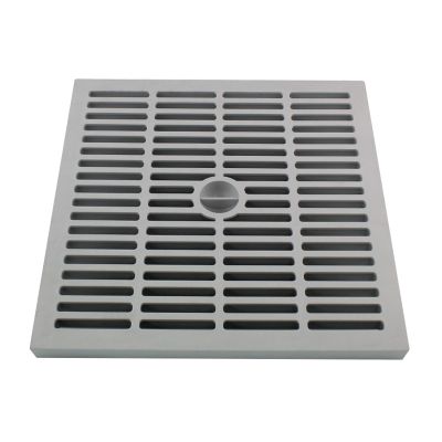 Grille de sol grise PVC 28 x 28 cm FITT