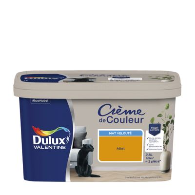 Peinture Crème De Couleur Mat  Miel 2,5 L - DULUX VALENTINE