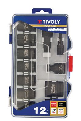 Coffret a douilles impact t12