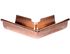 Angle extérieur cuivre dév.25  pour gouttière EDILIANS