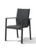 Fauteuil de jardin Ajaccio noir en aluminium BOCARNEA