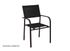 Fauteuil de jardin DUCA aluminium et textilène graphite noir - PROLOISIRS