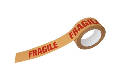 Ruban adhésif d'emballage kraft fragile 50 m x 48 mm - MOTTEZ
