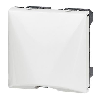 Sortie de câble 2 modules finition blanche Mosaic LEGRAND