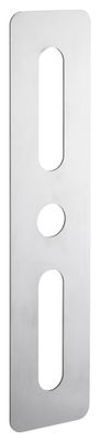 Plaque de propreté 70 x 312 mm rectangulaire inox brossé THIRARD