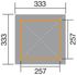 Tonnelle -  651 - 257 x 120 cm -  bardeaux de toit inclus Livraison gratuite domicile - WEKA