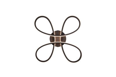 Plafonnier FLY noir LED 22W 2600 lumens blanc neutre - TRIO