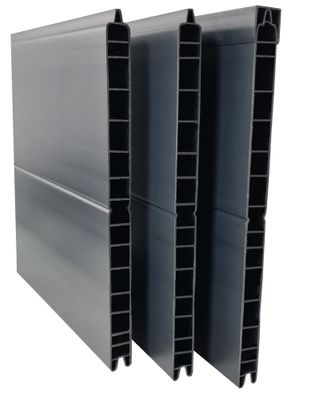Clôture persienne P-MEX gris antracite L 1,50 m x H 90 cm - kit  - MOREY