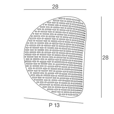 Applique murale E27 15W noir Honu - COREP