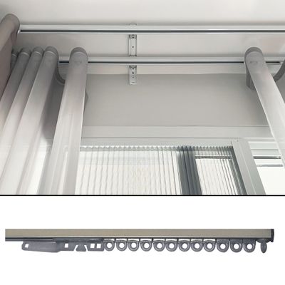 Profil en aluminium monté sans tirage 2 m Finition Argent - MOBOIS