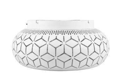 Ventilateur de plafond design 3xE27 + télécommande Blanc Ø50cm - Bidar REALITY